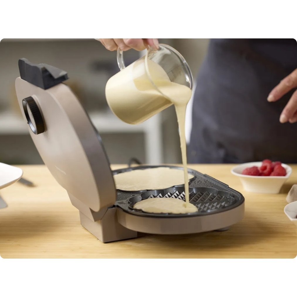 Dobbelt vaffeljern 1600 watt Latte